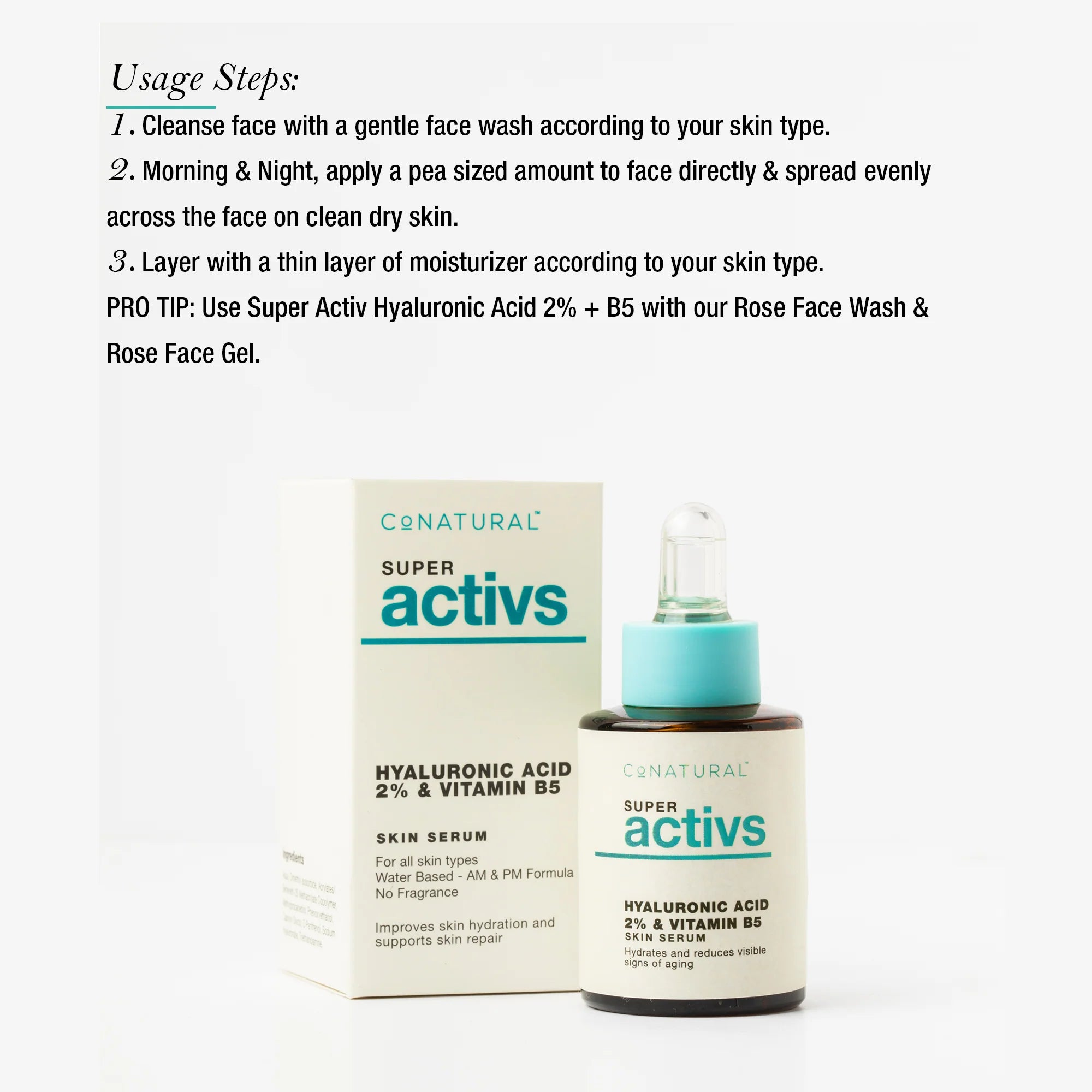 Conatural Hyaluronic Acid 2% + B5 Skin Serum, 30 ml