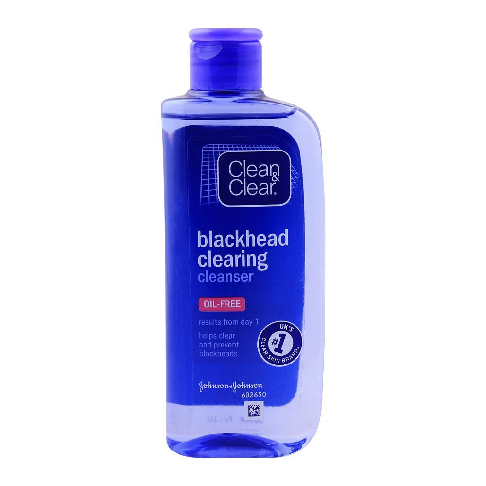 Clean & Clear Blackhead Clearing Cleanser 200ml in Pakistan – Oil-Free Blackhead Remover