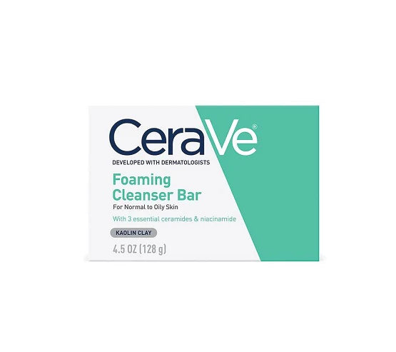 CeraVe Foaming Cleanser Bar, 128 g