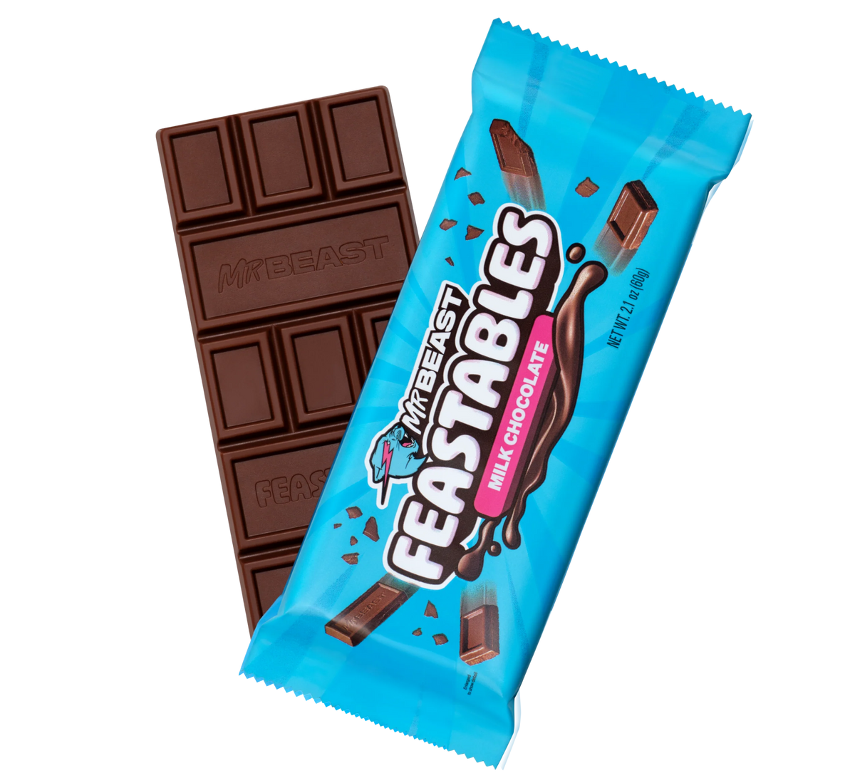 Feastables MrBeast Milk Chocolate Bar, 60g
