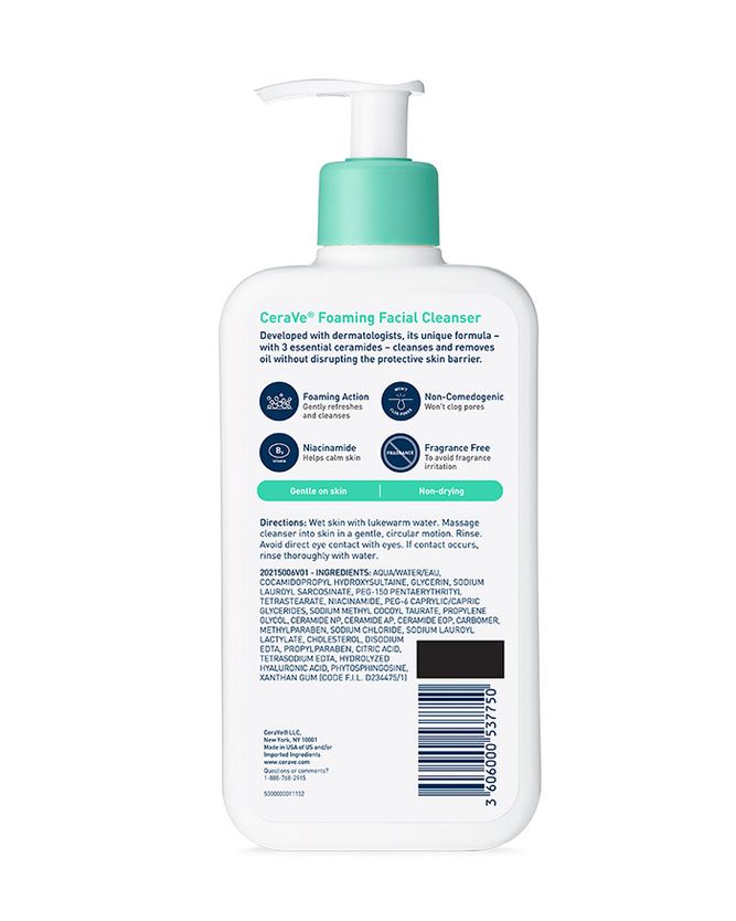 CeraVe Foaming Facial Cleanser, 355 ml