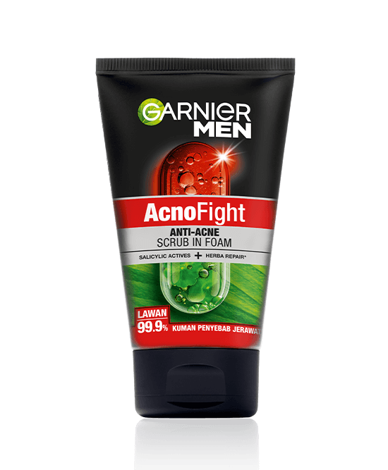 Garnier Men AcnoFight Anti-Acne Scrub In Foam 100ml in Pakistan – Men’s Anti-Acne Facial Cleanser