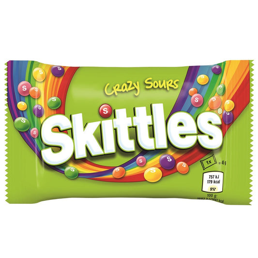 Skittles Crazy Sour Candy Pack, 100 g