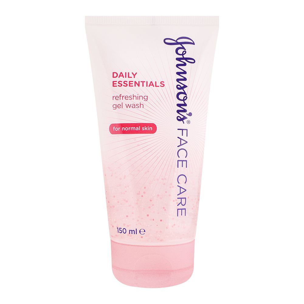 A tube of Johnson's Daily Essentials Refreshing Gel Wash for Normal Skin, 150 ml.