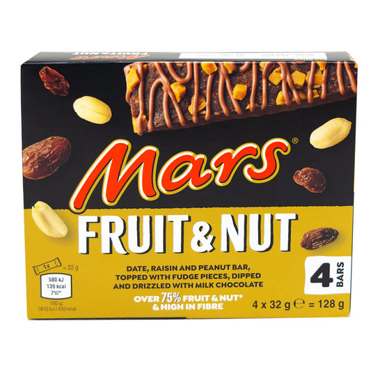 Mars Chocolate Fruit & Nut, 4 Bars