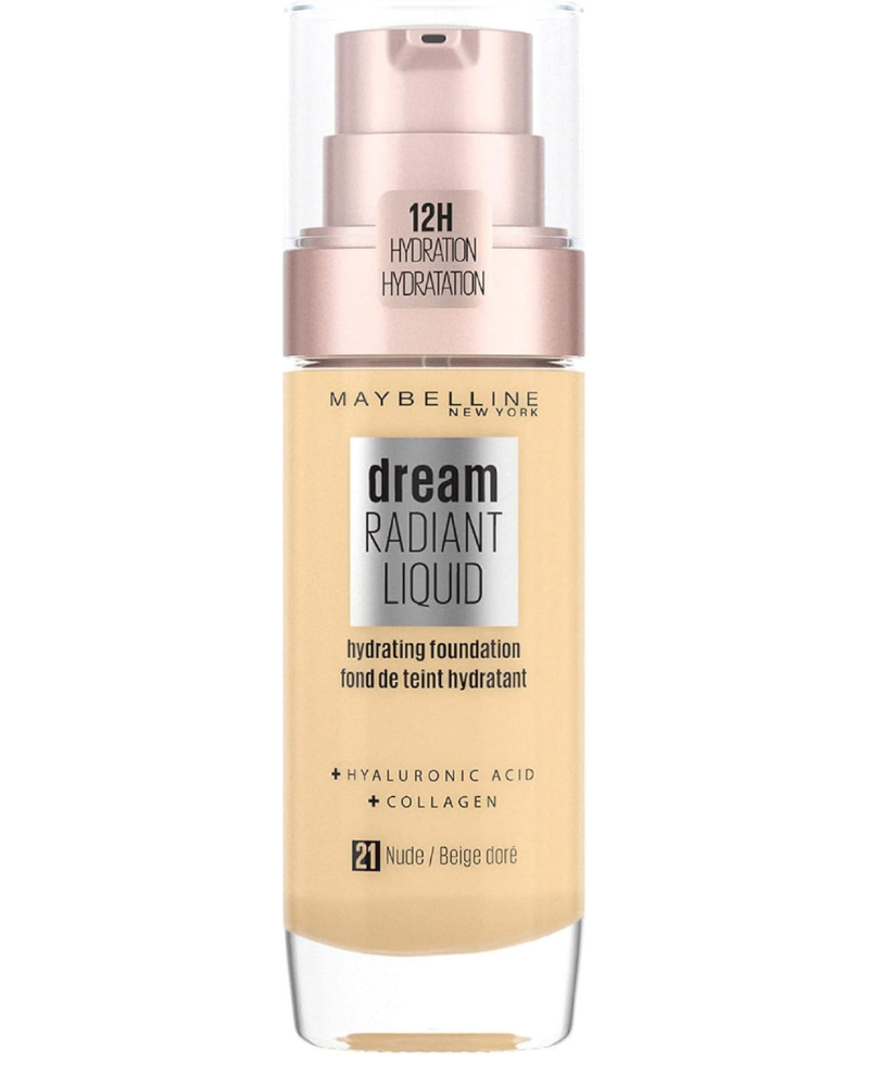 Maybelline Dream Radiant Liquid Hydrating Foundation – Shade 21