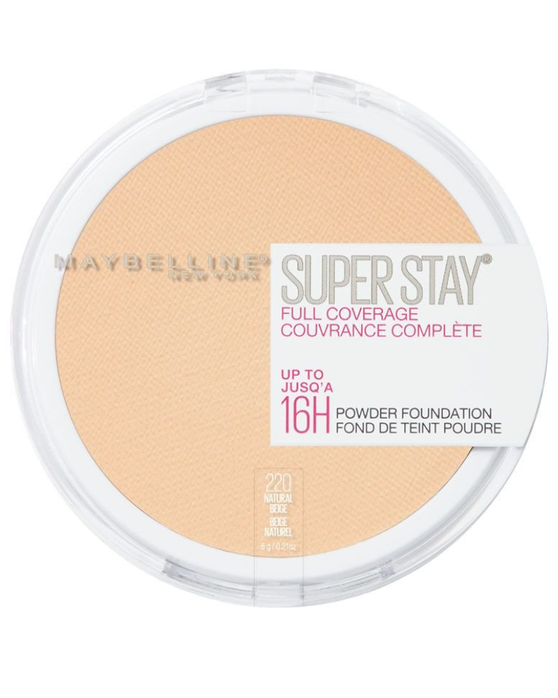Maybelline Super Stay Full Coverage Powder Foundation – 220 Natural Beige (6g)