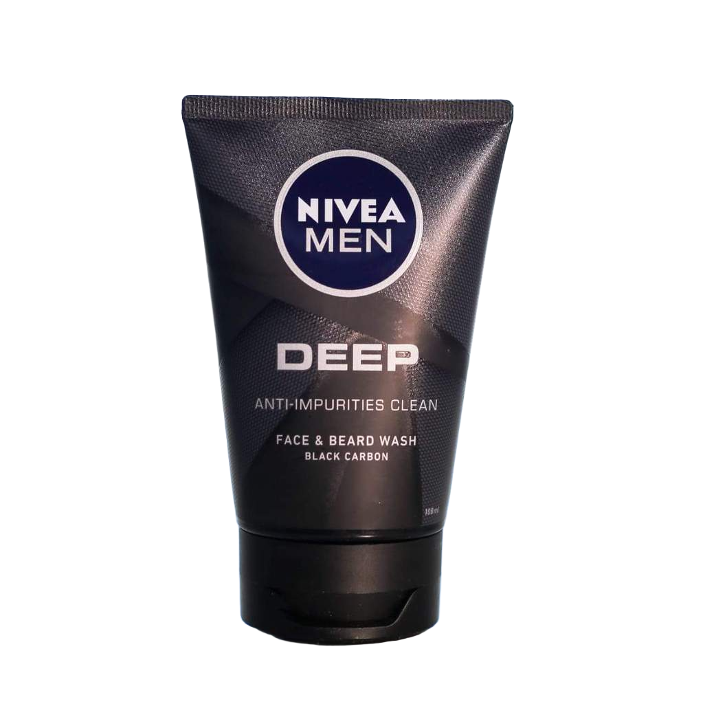 Nivea Men Deep Anti-Impurities Clean Black Carbon Face & Beard Wash 100ml in Pakistan – Men’s Facial & Beard Cleanser