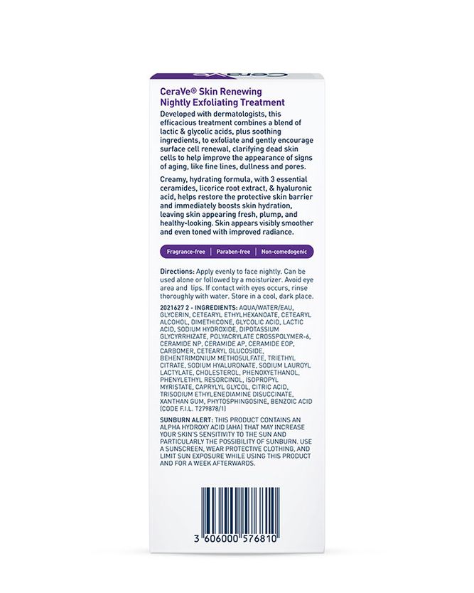 CeraVe Skin Renewing Nightly Exfoliating Treatment, 50 ml