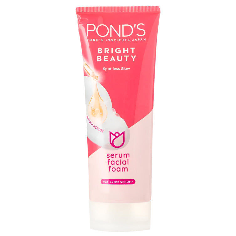 A tube of 100g pond's bright beauty serum facial foam