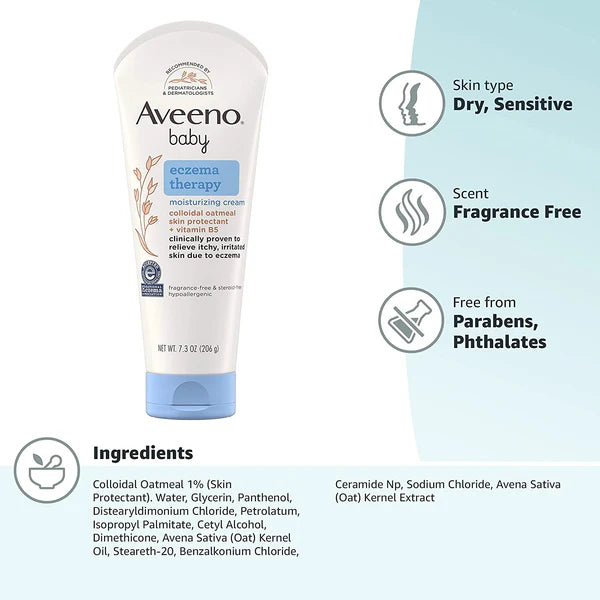 Aveeno Baby Eczema Therapy Moisturizing Cream, 141 g