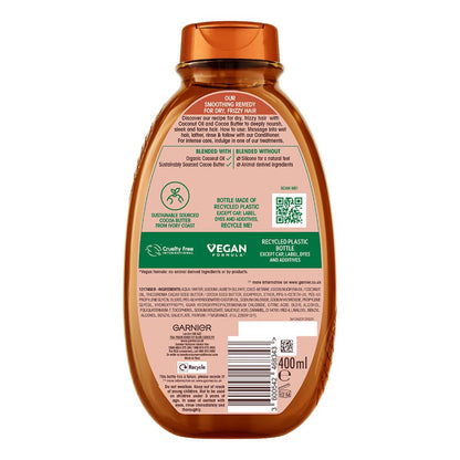 Garnier Ultimate Blends Cocoa Butter & Coconut Oil Shampoo, 400 ml