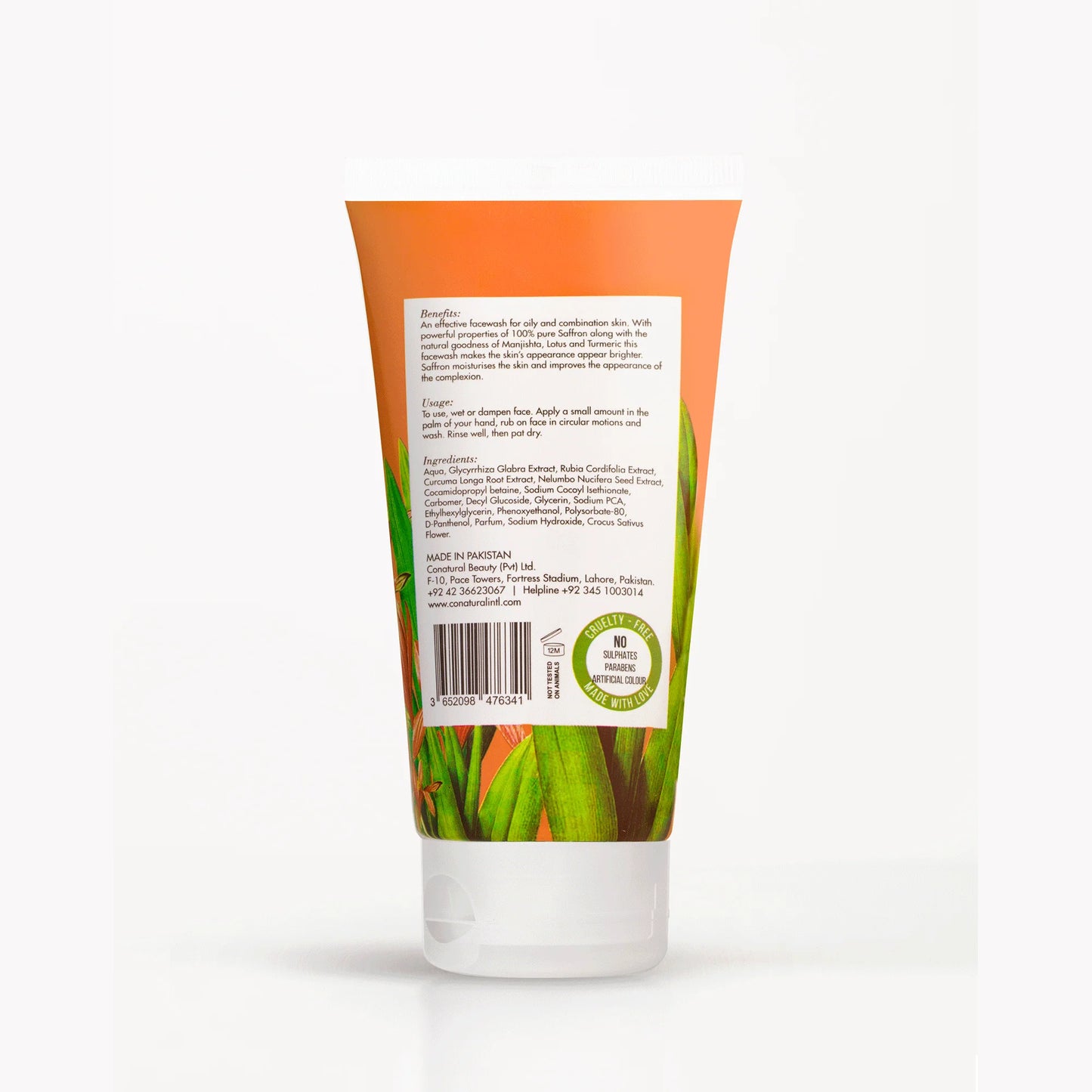 Conatural Saffron Face Wash, 150 ml