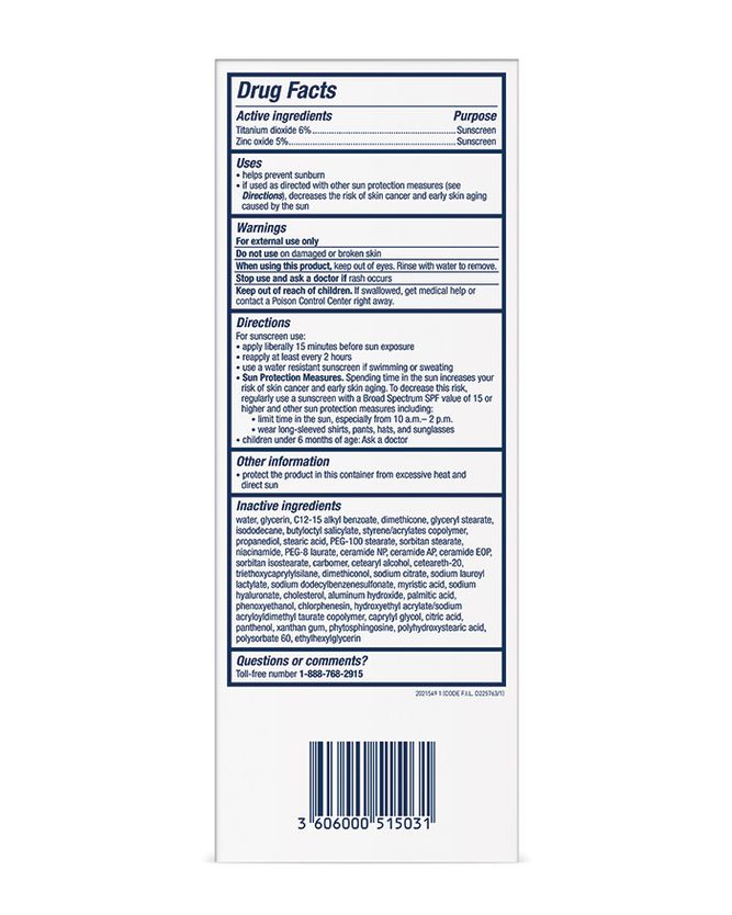 CeraVe Hydrating Mineral Sunscreen SPF 30 Face Lotion, 75 ml