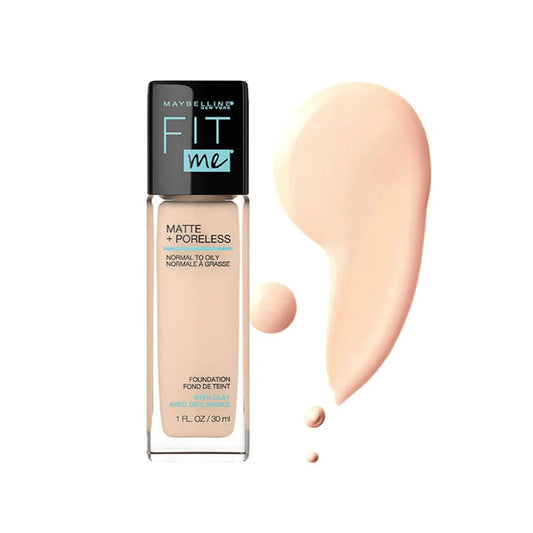 Maybelline Fit Me Liquid Foundation Matte & Poreless Foundation, spf 22 - 115 Ivory