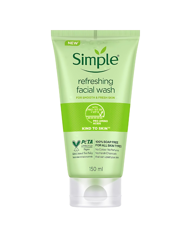 Simple Kind to Skin Refreshing Facial Wash 150ml – Gentle Cleanser for All Skin Types in Pakistan

