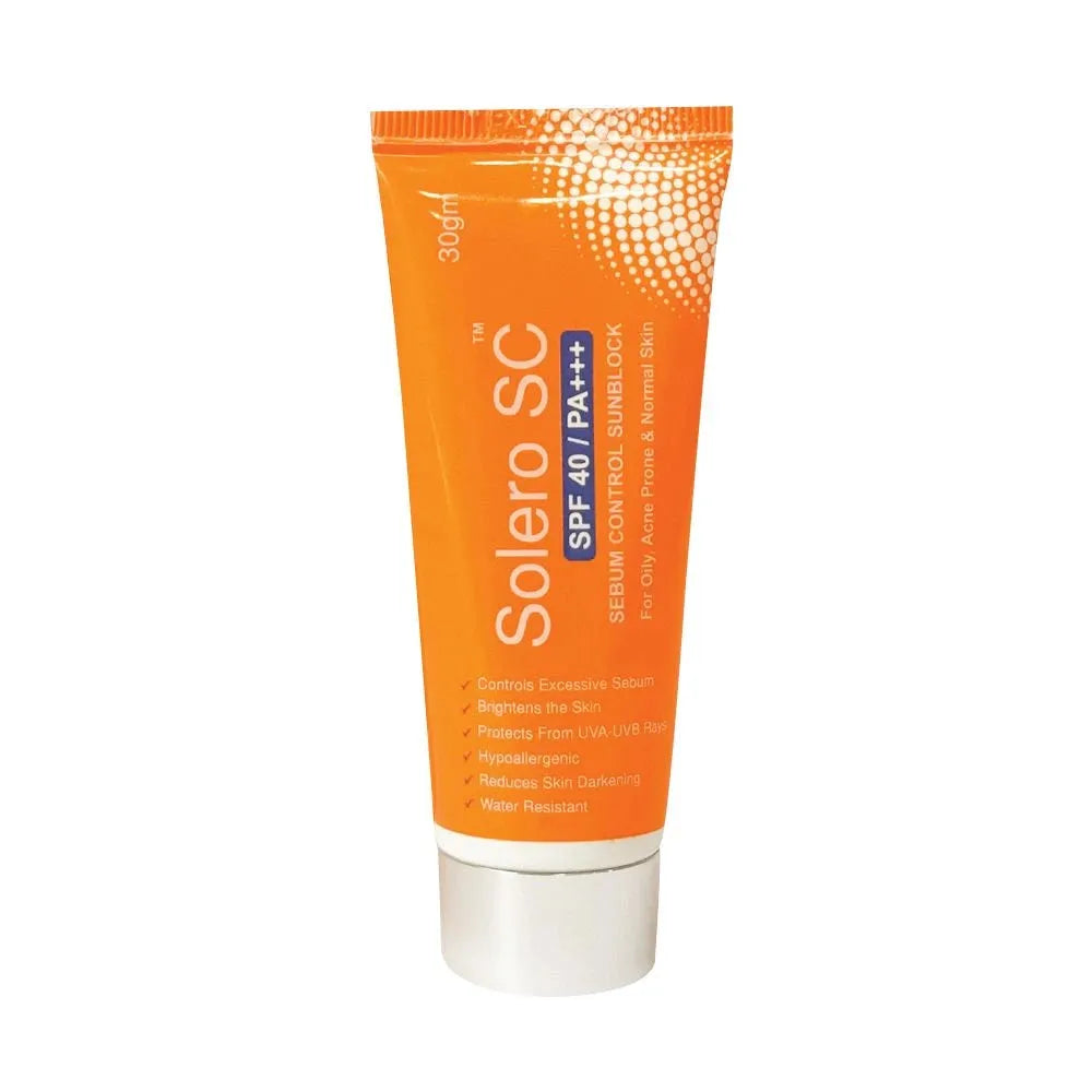 Solero Sebum Control Sunblock SPF 40 in Pakistan – Oil-Free UV Protection