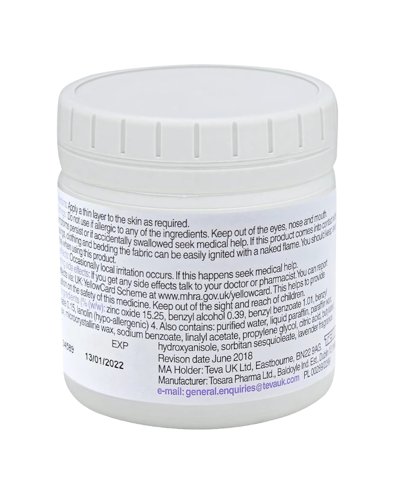 Sudocrem Antiseptic Nappy Rash Healing Cream jar backside
